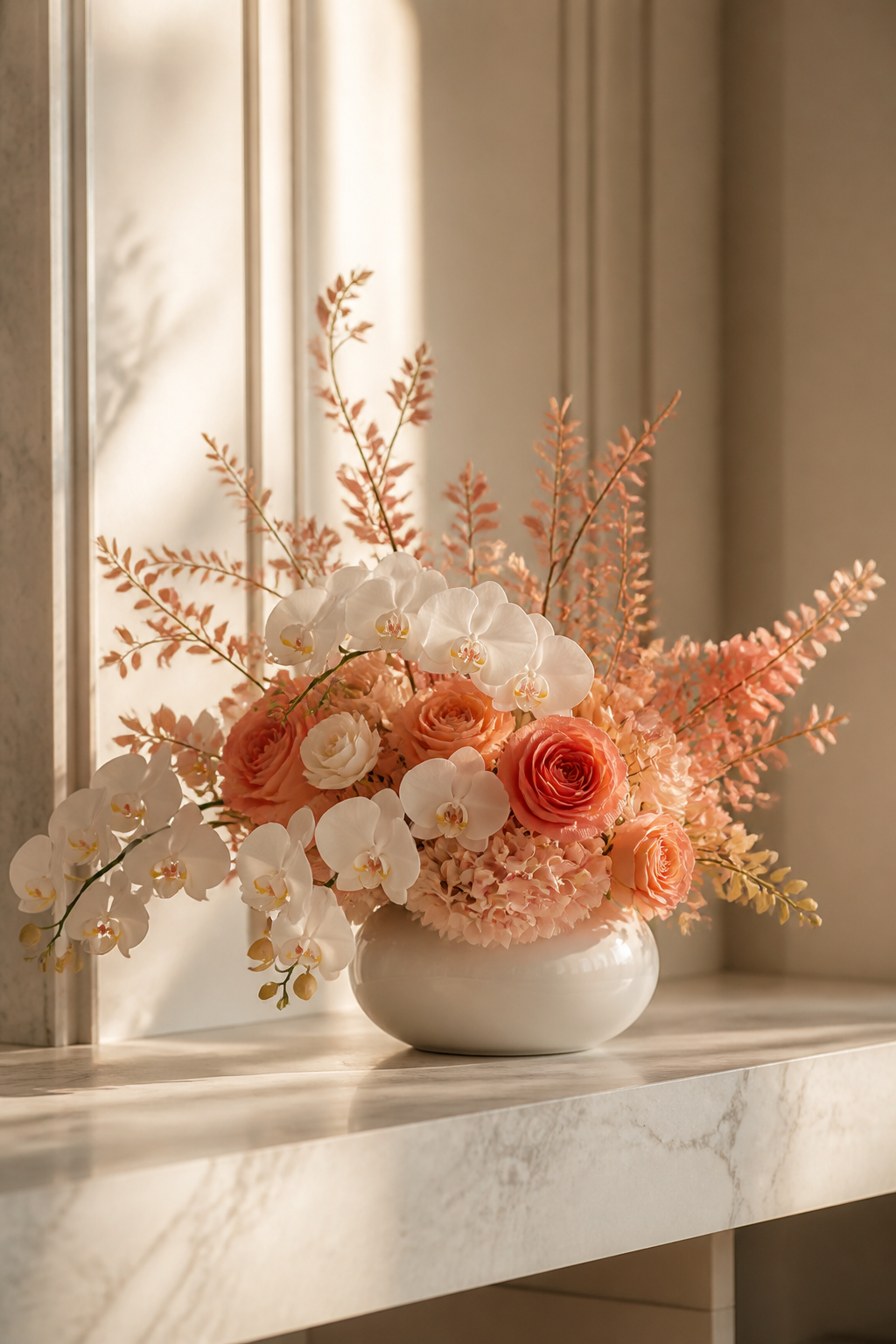 Arranjo floral permanente