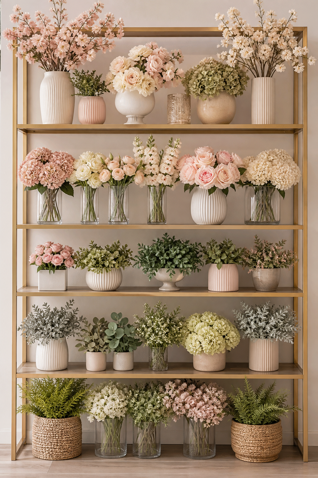 Estoque de flores permanentes para atacado