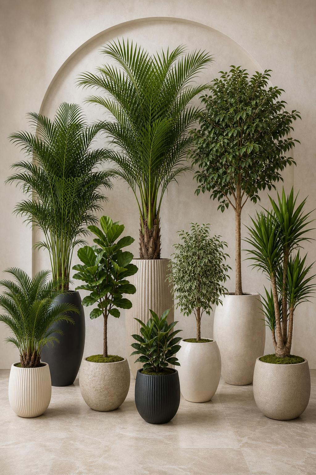 Plantas permanentes em grande volume