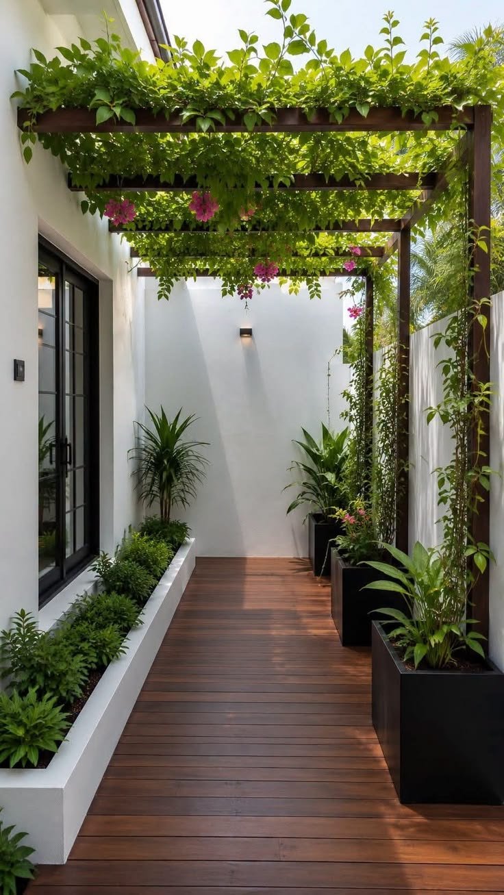 Ambientação residencial com flores e plantas permanentes - opção 5