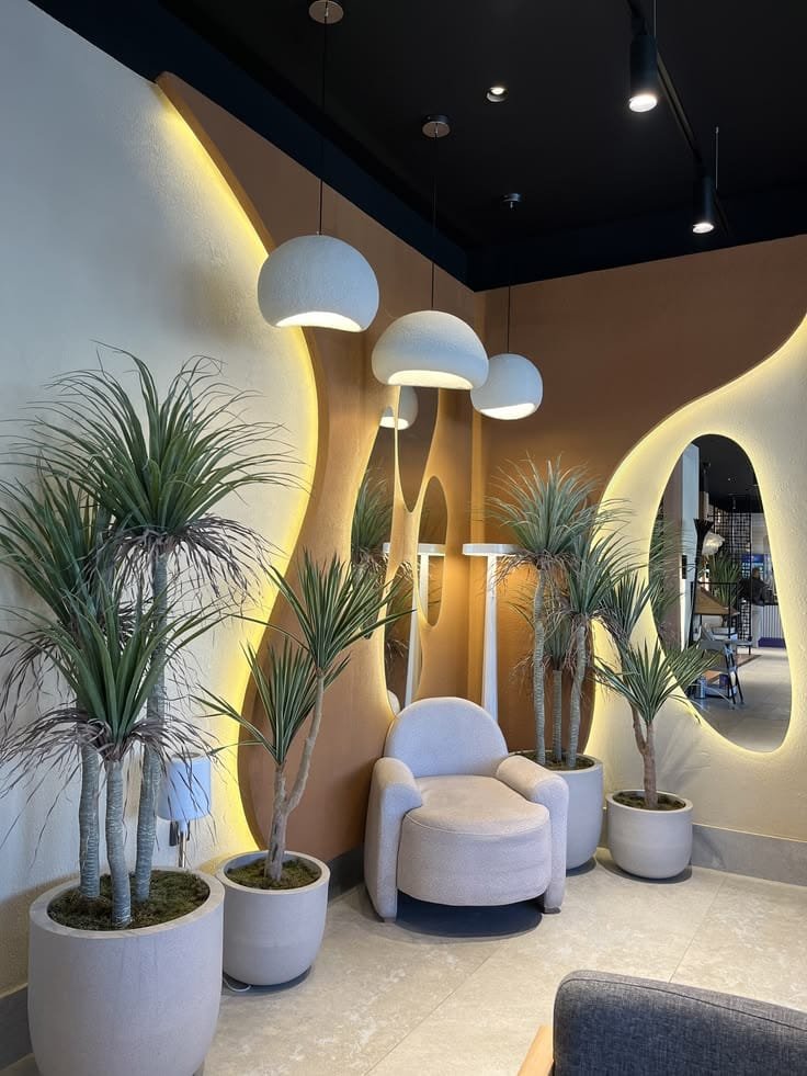 Ambientação residencial com flores e plantas permanentes - opção 6