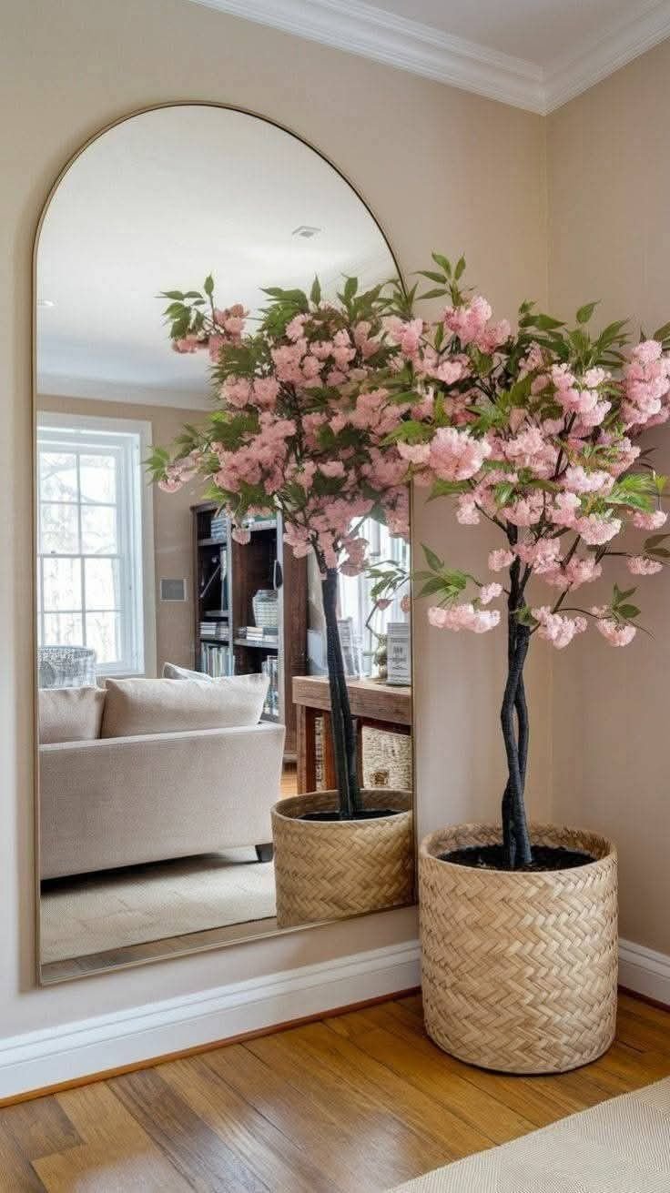 Ambientação residencial com flores e plantas permanentes - opção 7