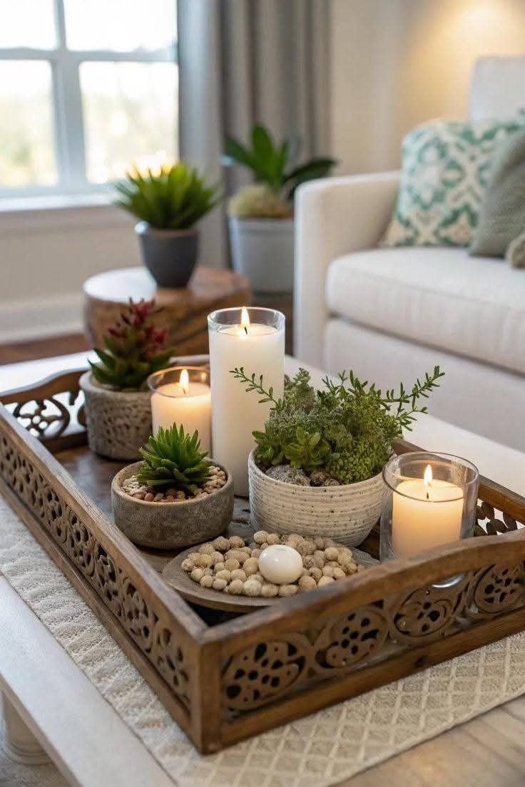 Ambientação residencial com flores e plantas permanentes - opção 19