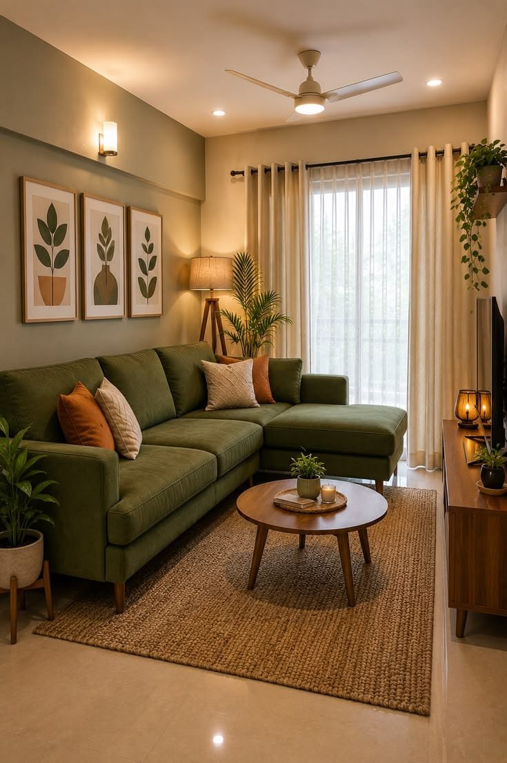 Ambientação residencial com flores e plantas permanentes - opção 27