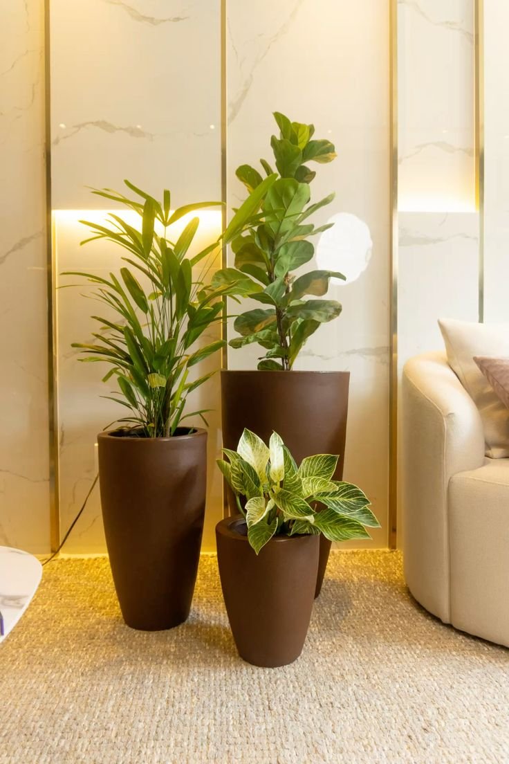 Vaso decorativo com planta permanente - opção 5
