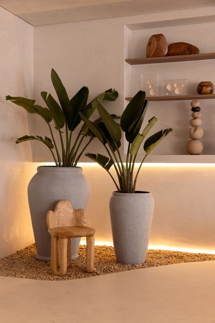 Vaso decorativo com planta permanente - opção 10