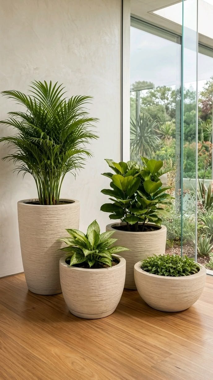 Vaso decorativo com planta permanente - opção 11