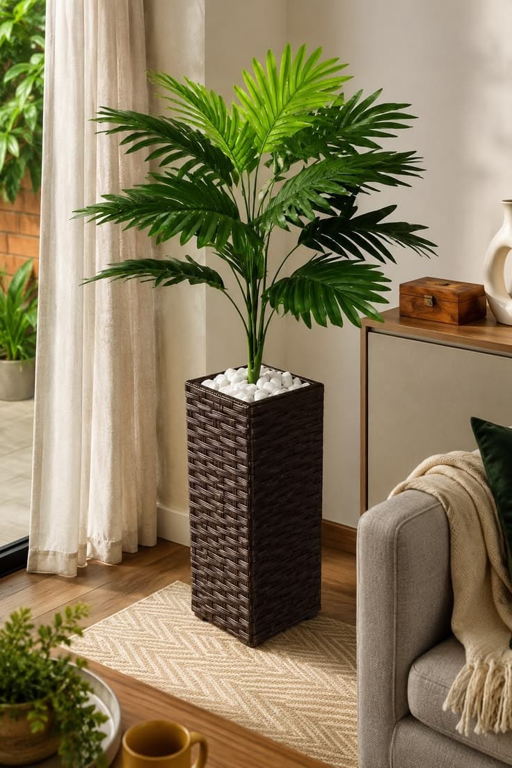 Vaso decorativo com planta permanente - opção 14
